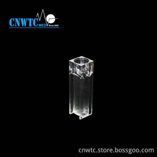 Polystyrene Square Cuvette with 4 Clear Sides for Spectrophotometer